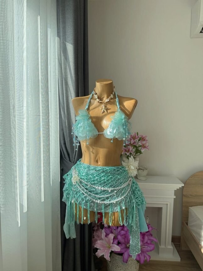 Conjunto Turquesa Sereia do Mar