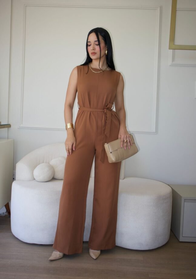 Macacão Mirela Marrom