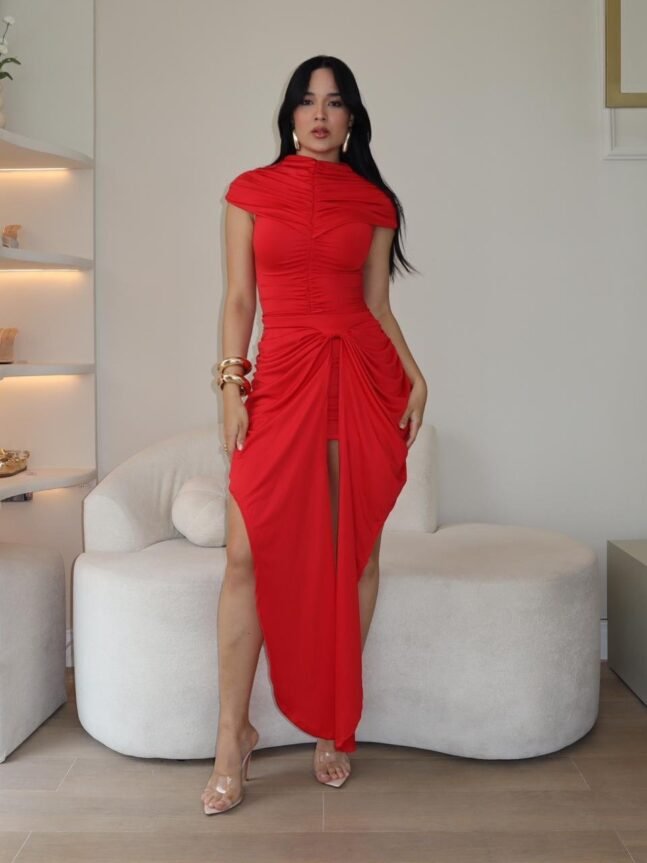 Vestido Paula Vermelho