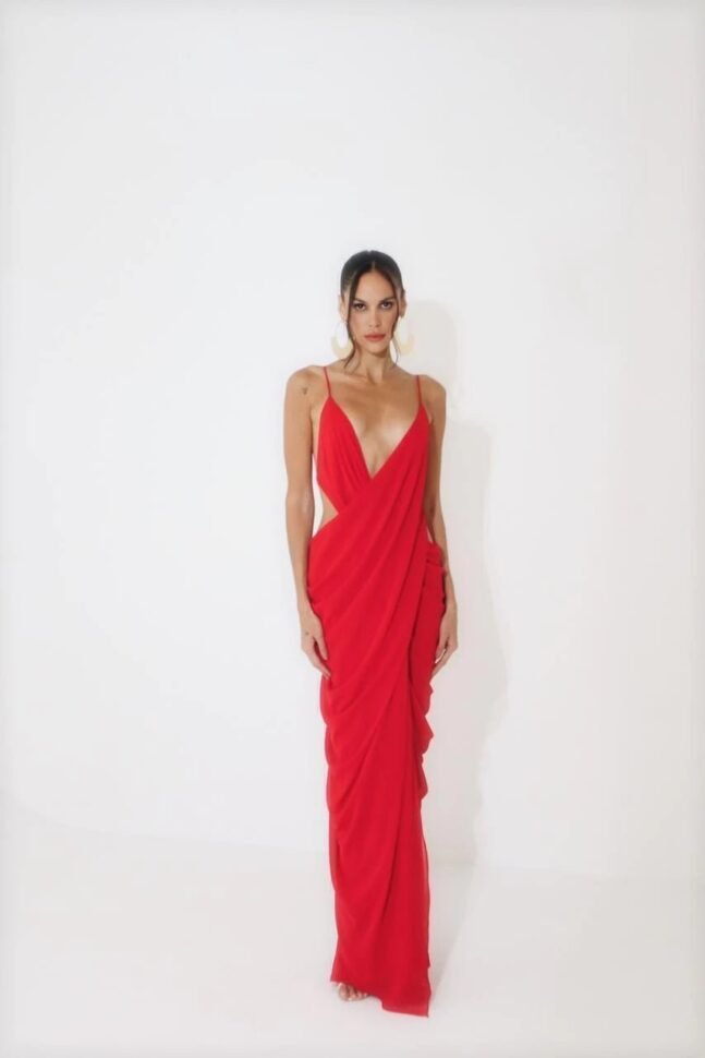 Vestido Longo Suelen - Vermelho